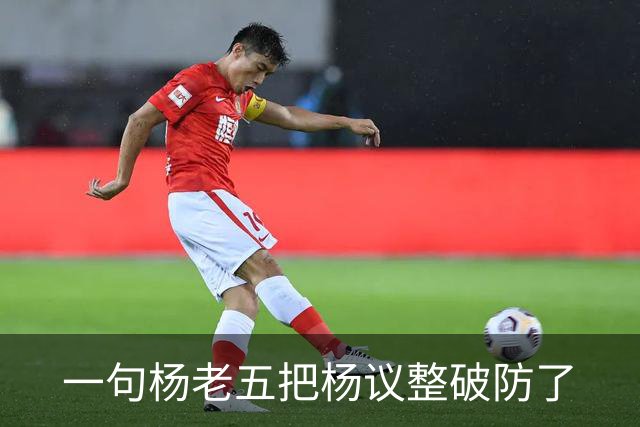 一句杨老五把杨议整破防了